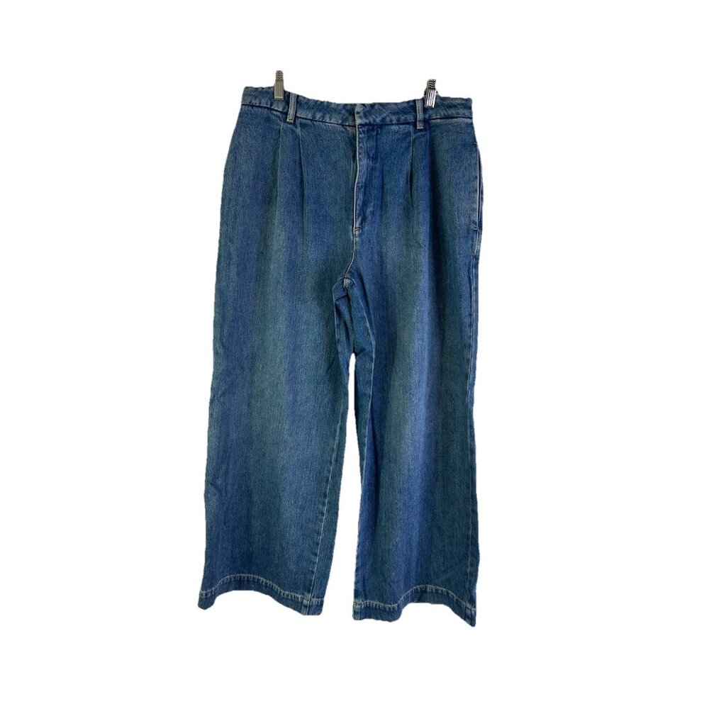 New Hush Lya Pleated Wide Leg Baggy Jeans